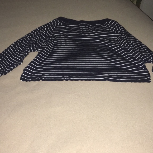 Forever 21 striped long sleeve crop top - Picture 6 of 8